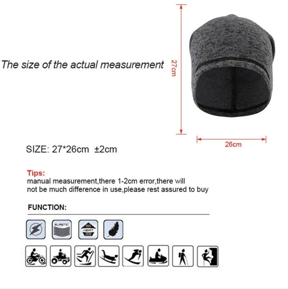 Beanie for Men Women Winter Warm Skull Cap Hat Lightweight for Running Cycling - Picture 8 of 11